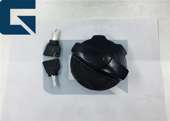 Locking Fuel Tank Cap Excavator Accessories For JS200 Black Color