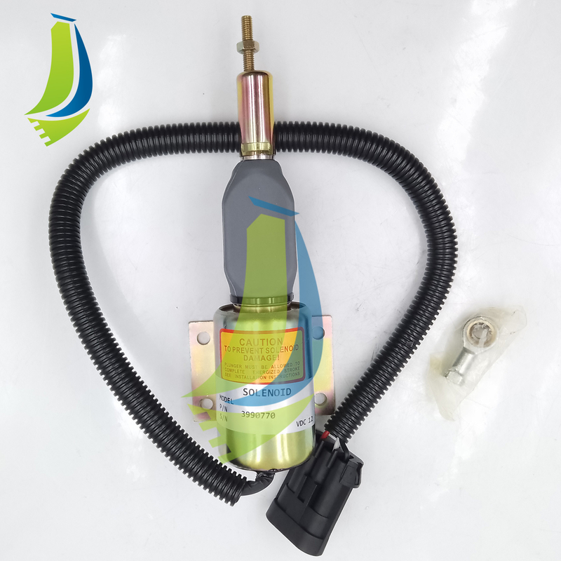 3990770 Fuel Shutoff Solenoid 12V For Excavator Parts